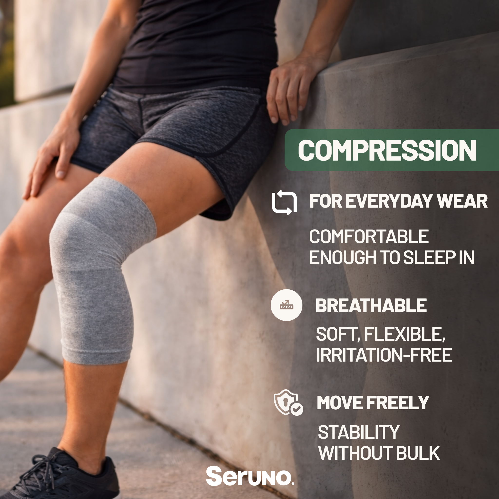 Bamboo Compression Knee Sleeve