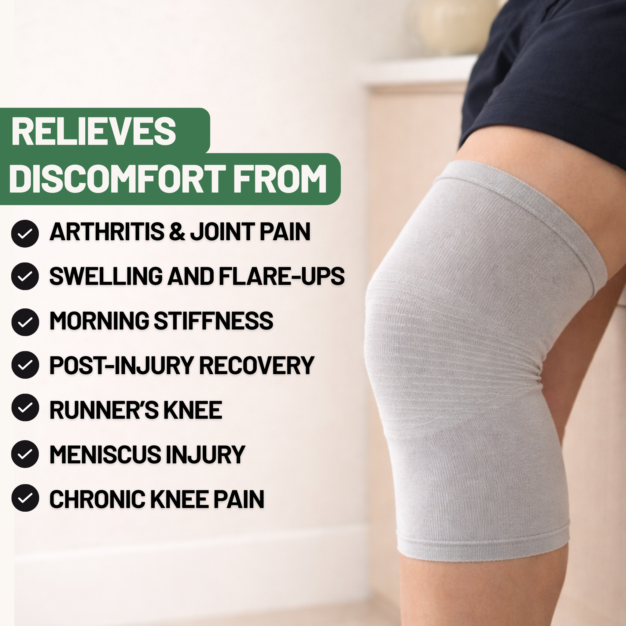 Bamboo Compression Knee Sleeve