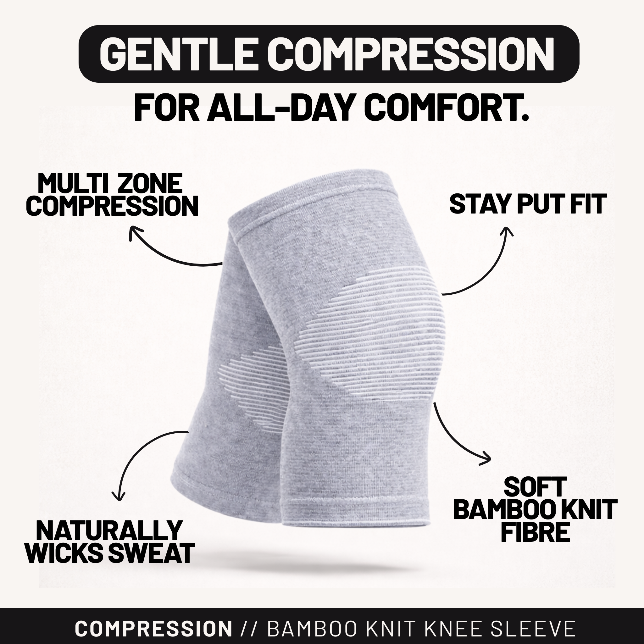 Bamboo Compression Knee Sleeve